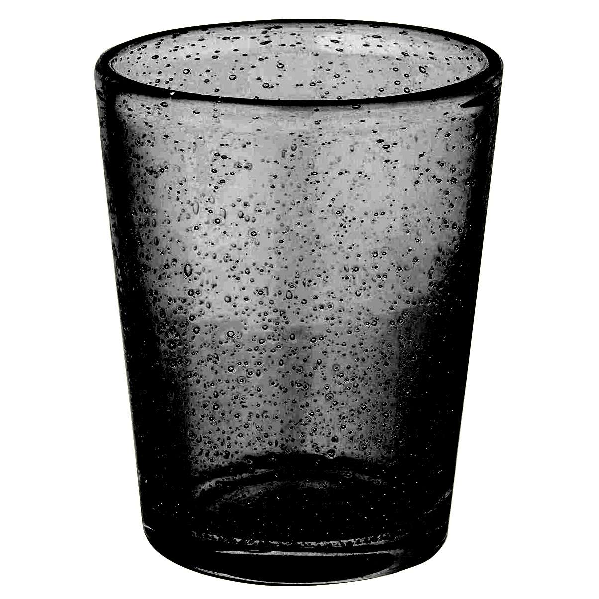SET BICCHIERI ACQUA MATERA 26 CL - SET 6 BICCHIERI - Nero